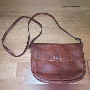 The Bridge Vintage Brown Leather Shoulder Bag